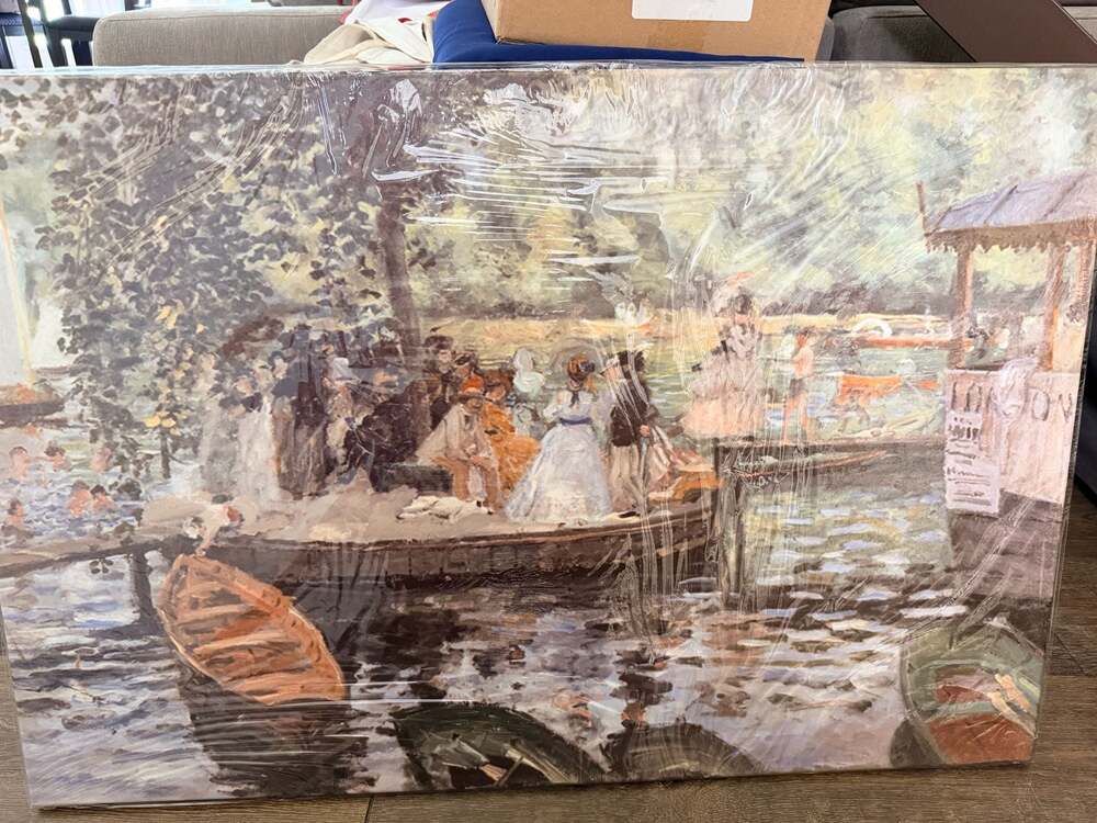 New. 24”x36” Pierre-Auguste Renoir La Grenouillere 1869 Canvas Wall Art Print